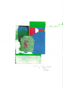Mischtechnik auf Papier, 2020, 21 x 29,7 cm