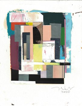 Mischtechnik auf Papier, gift, 2020, 26,6 x 20,7 cm